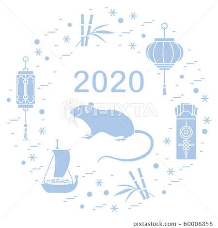 New year Rat symbol 2020 Chinese japanese calendar New year Rat symbol 2020 Chinese japanese calendar 60008858