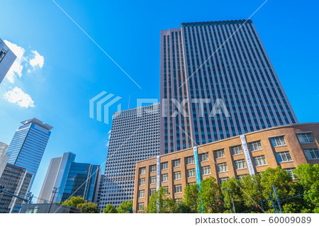 View of Kasumigaseki's government district from the intersection of Toranomon in Tokyo, Japan 60009089
