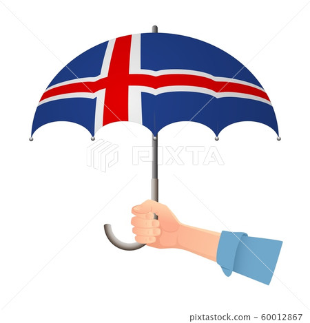 Iceland flag umbrella Iceland flag umbrella 60012867