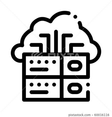 Voip Cloud Digital System Icon Vector Outline Illustration Voip Cloud Digital System Icon Vector Outline Illustration 60016116
