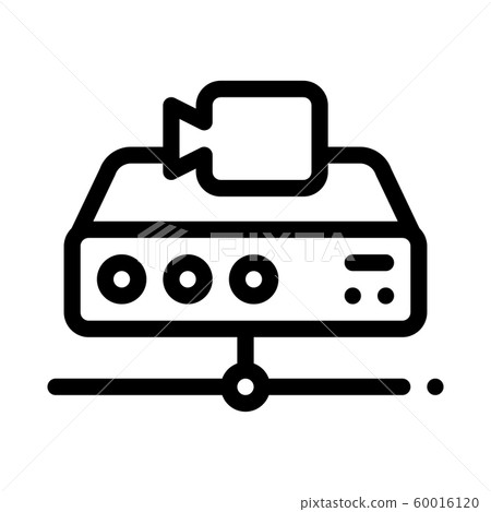 Digital Camcorder Icon Vector Outline Illustration Digital Camcorder Icon Vector Outline Illustration 60016120