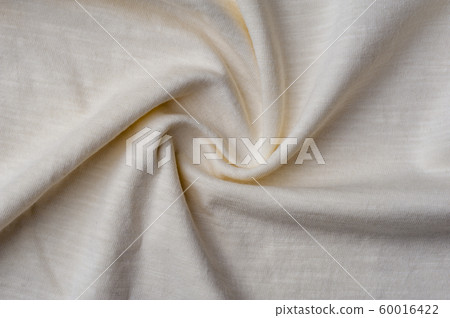Fragment of crumpled light cotton linen fabric 60016422