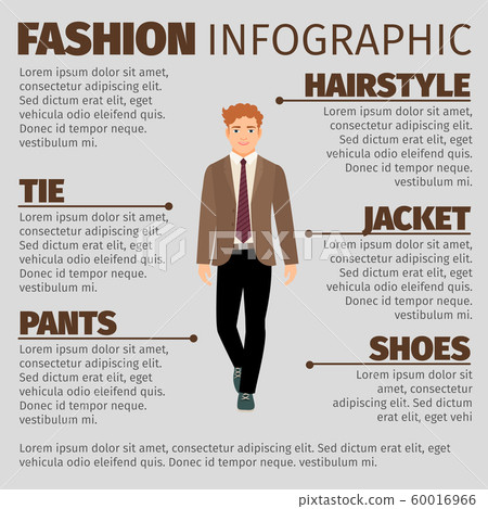Fashion infographic with happy schoolboy Fashion infographic with happy schoolboy 60016966