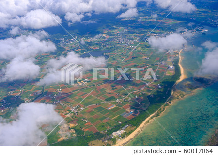 空中，沖繩，久米島 60017064