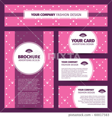 Corporate identity design with princess pattern Corporate identity design with princess pattern 60017383