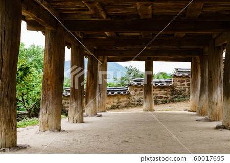 Beautiful wooden building of Andong traditional hanok in korea 60017695