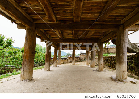 Beautiful wooden building of Andong traditional hanok in korea 60017706