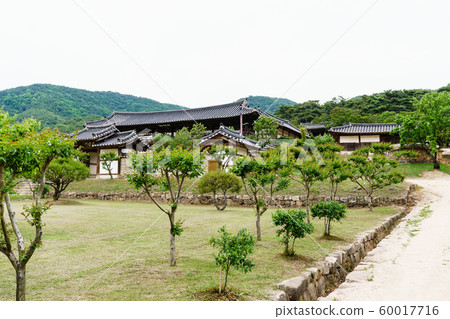 Beautiful wooden building of Andong traditional hanok in korea 60017716