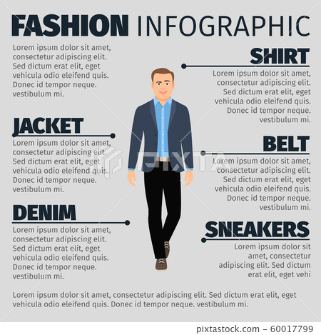 Fashion infographic with businessman Fashion infographic with businessman 60017799