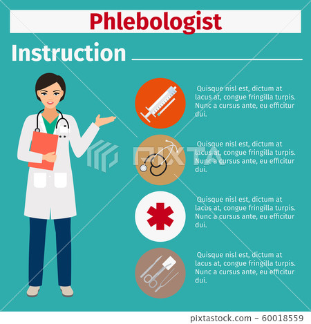 Medical equipment instruction for phlebologist Medical equipment instruction for phlebologist 60018559