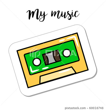 Fashion patch element retro cassette 60018748