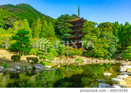 Rurikoji寺的五層寶塔 60019160