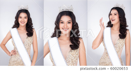 Miss Pageant Contest Gown dress with Diamond Crown 60020653