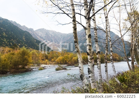 日本長野國立公園上高地河童橋景色 60022225