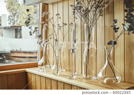 interior details of restaurant on the ship. Concept of interior design of a restaurant on a ship 60022885