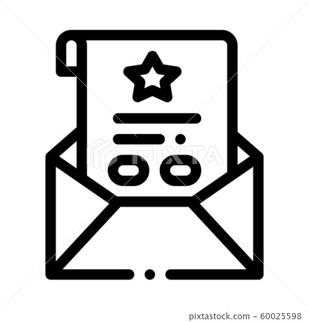 Bonus Sheet Letter Icon Vector Outline Illustration Bonus Sheet Letter Icon Vector Outline Illustration 60025598
