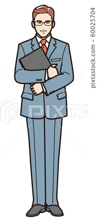 Business man holding a file Business man holding a file 60025704