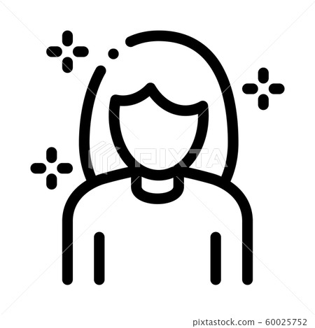 Woman Personal Care Icon Vector Outline Illustration 60025752