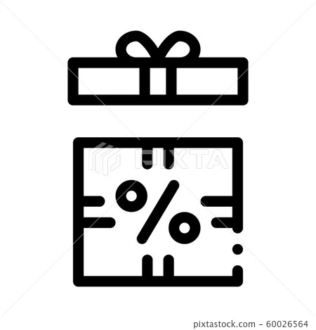 Open Interest Gift Icon Vector Outline Illustration Open Interest Gift Icon Vector Outline Illustration 60026564