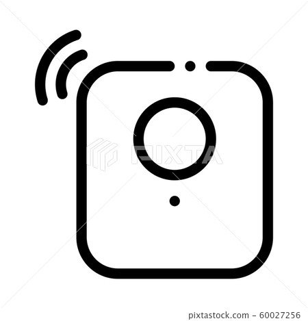 Alarm Signal Sensor Icon Vector Outline Illustration 60027256