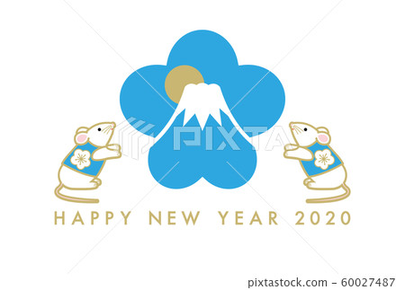 新年賀卡2020兒童年 60027487