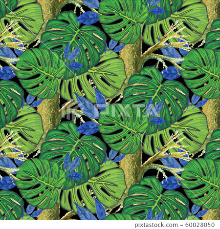 Seamless pattern with monstera leaves Seamless pattern with monstera leaves 60028050