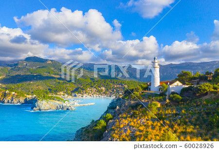 Beautiful harbour of Port de Soller, Majorca, Balearic Islands, Spain 60028926