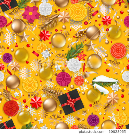 Christmas seamless pattern. Background with gift Christmas seamless pattern. Background with gift 60028965