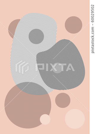Contemporary art abstract background with geometric elements and pattern. Digital texture backdrop. Trendy art, zine culture. Modern template for pop art, modernism, cubism artwork. 60029502