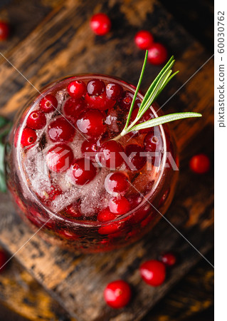 Cranberry cocktail in glasses Cranberry cocktail in glasses 60030762