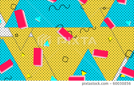 1980s Banner. Red Cool Elements. 1980s Banner. Red Cool Elements. 60030856