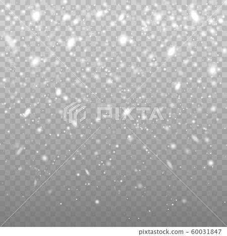 Falling snow vector background. Snowfall 60031847