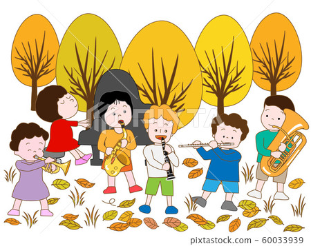 Children's autumn concert - Stock Illustration [60033939] - PIXTA