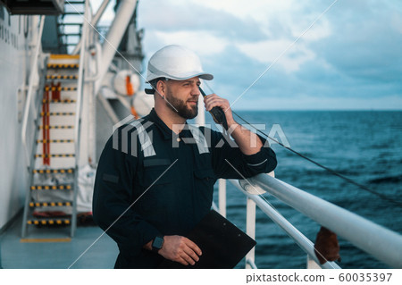 Marine Deck Officer or Chief mate on deck of offshore vessel or ship 60035397
