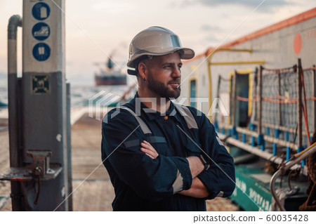 Marine Deck Officer or Chief mate on deck of offshore vessel or ship 60035428