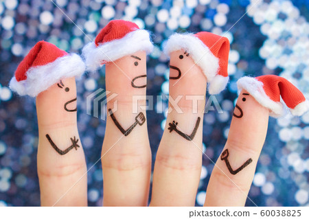 Fingers art of of people during quarrel in New 60038825