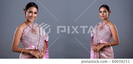 Thai Traditional Costume or South East Asia gold Thai Traditional Costume or South East Asia gold 60039251