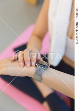 Healthy life, exercising pilates using pilates device 230 Healthy life, exercising pilates using pilates device 230 60040698