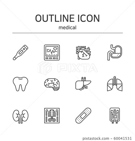 Medical and cosmetic icons set. modern vector illustration. 005 Medical and cosmetic icons set. modern vector illustration. 005 60041531