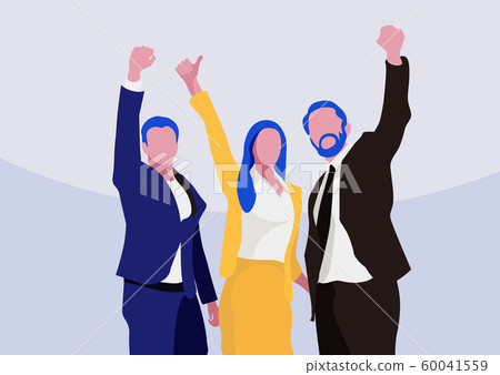 Office, teamwork, brainstorming in flat style colorful illustration 003 60041559