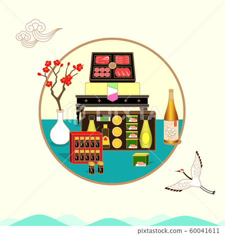 Sale banners, Promotion, and Invitation template for Korean holiday season offer on Korean traditional style background illustration. 003 Sale banners, Promotion, and Invitation template for Korean holiday season offer on Korean traditional style background illustration. 003 60041611