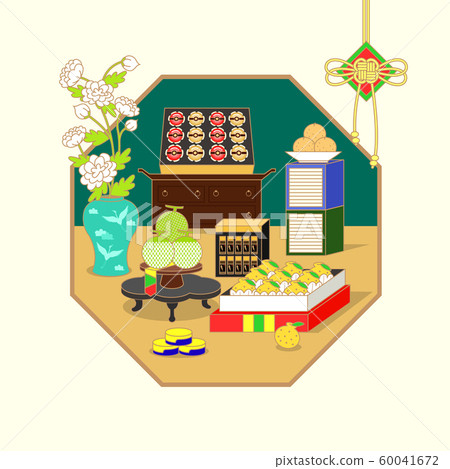 Sale banners, Promotion, and Invitation template for Korean holiday season offer on Korean traditional style background illustration. 004 Sale banners, Promotion, and Invitation template for Korean holiday season offer on Korean traditional style background illustration. 004 60041672