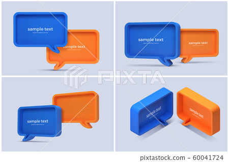 Speech Bubbles Colorful Communication Concept 011 Speech Bubbles Colorful Communication Concept 011 60041724