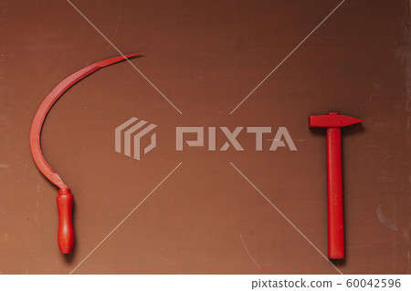 red sickle and hammer communism USSR Russia revolution 60042596