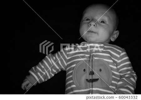 Baby Hayden on Black at Three Months Old Baby Hayden on Black at Three Months Old 60043332