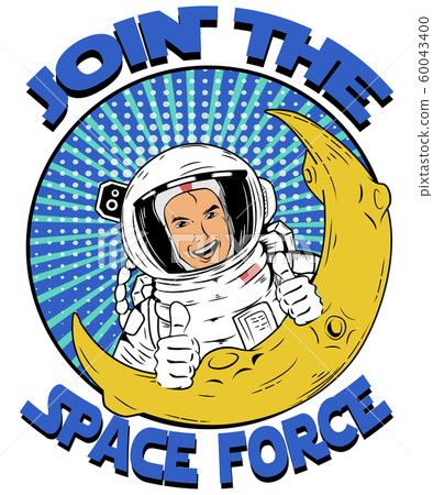 Join the Space Force Pop Art Logo 60043400