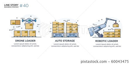 Set of illustrations concept with businessman 60043475