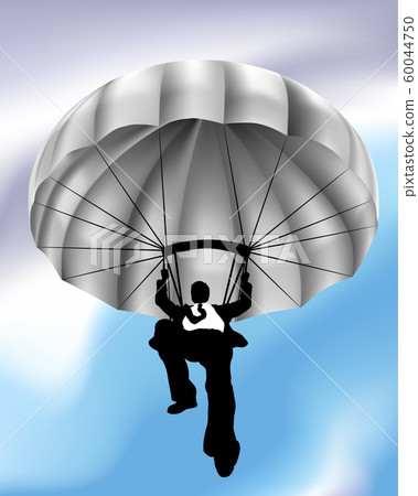 Businessman Parachuting Concept 60044750