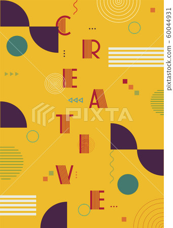 Creative Modern and colorful stylized geometric font. Vector alphabet design with different colors and shape styles. Creative Modern and colorful stylized geometric font. Vector alphabet design with different colors and shape styles. 60044931