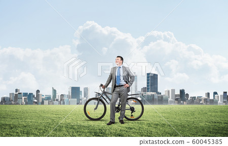 Pleasant man in business suit and tie Pleasant man in business suit and tie 60045385